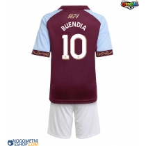 Otroški Nogometni dresi Aston Villa Emiliano Buendia #10 Domači 2025-26 Kratek Rokav (+ Kratke hlače)